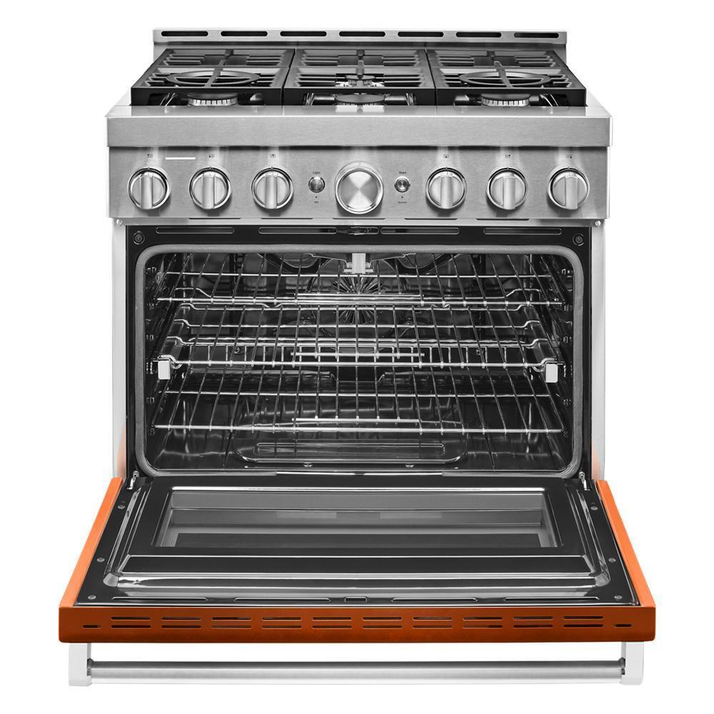 KFGC506JSC KitchenAid® 36'' Smart Commercial-Style Gas Range with 6 Burners