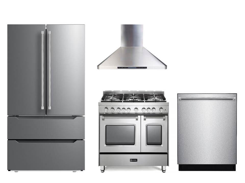 Verona VPFSGG365DSS Prestige 36" Gas Double Oven Range - Stainless Steel