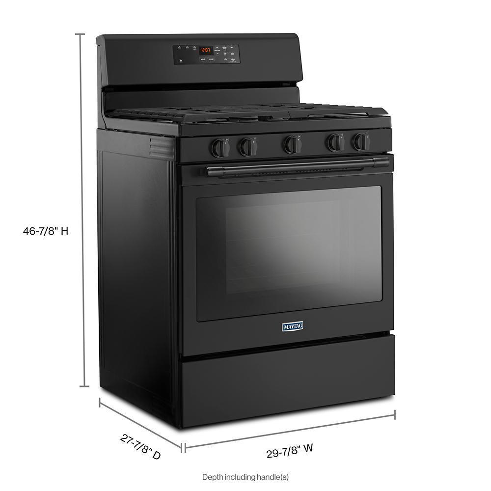 Maytag 30-inch Wide Gas Range With 5th Oval Burner - 5.0 Cu. Ft.