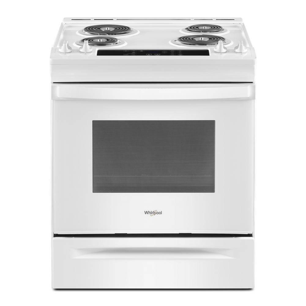 Whirlpool WEC310S0LW 4.8 Cu. Ft. Whirlpool® Electric Range with Frozen Bake™ Technology