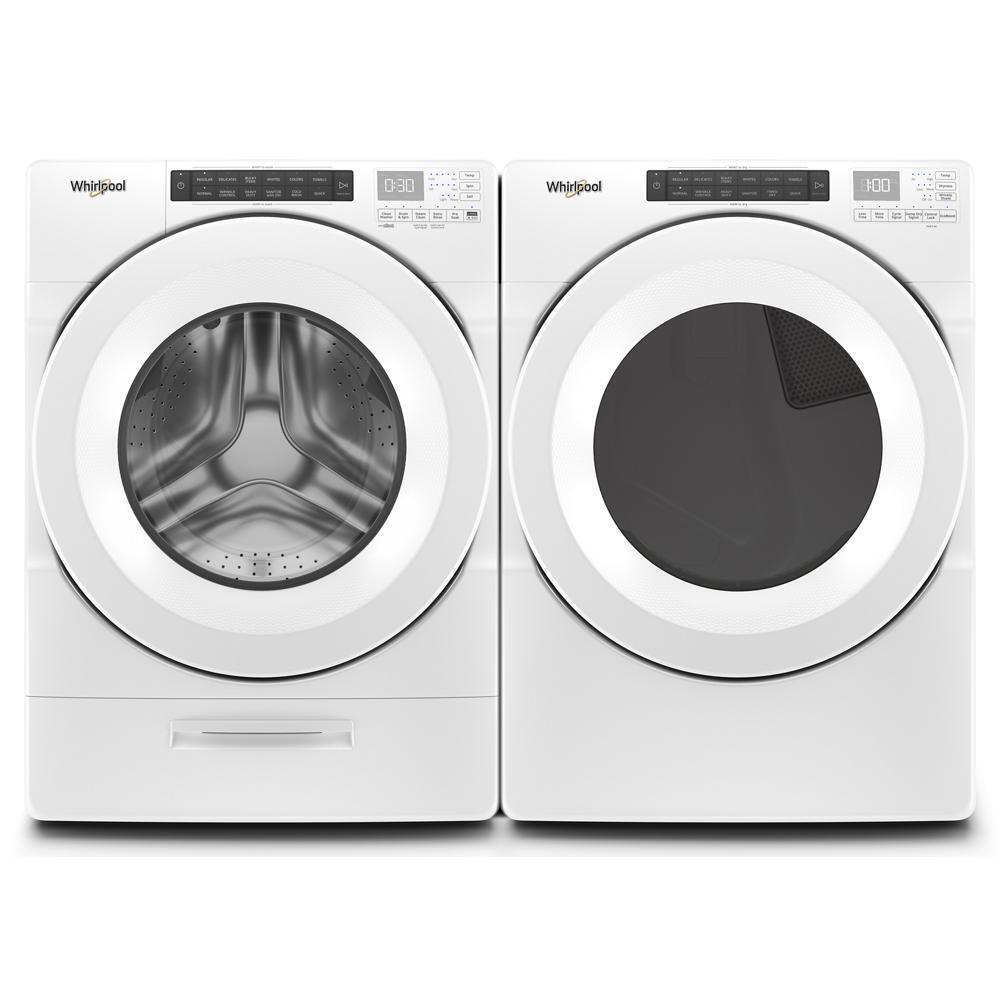 Whirlpool WED560LHW 7.4 cu.ft Front Load Long Vent Electric Dryer with Intuitive Controls