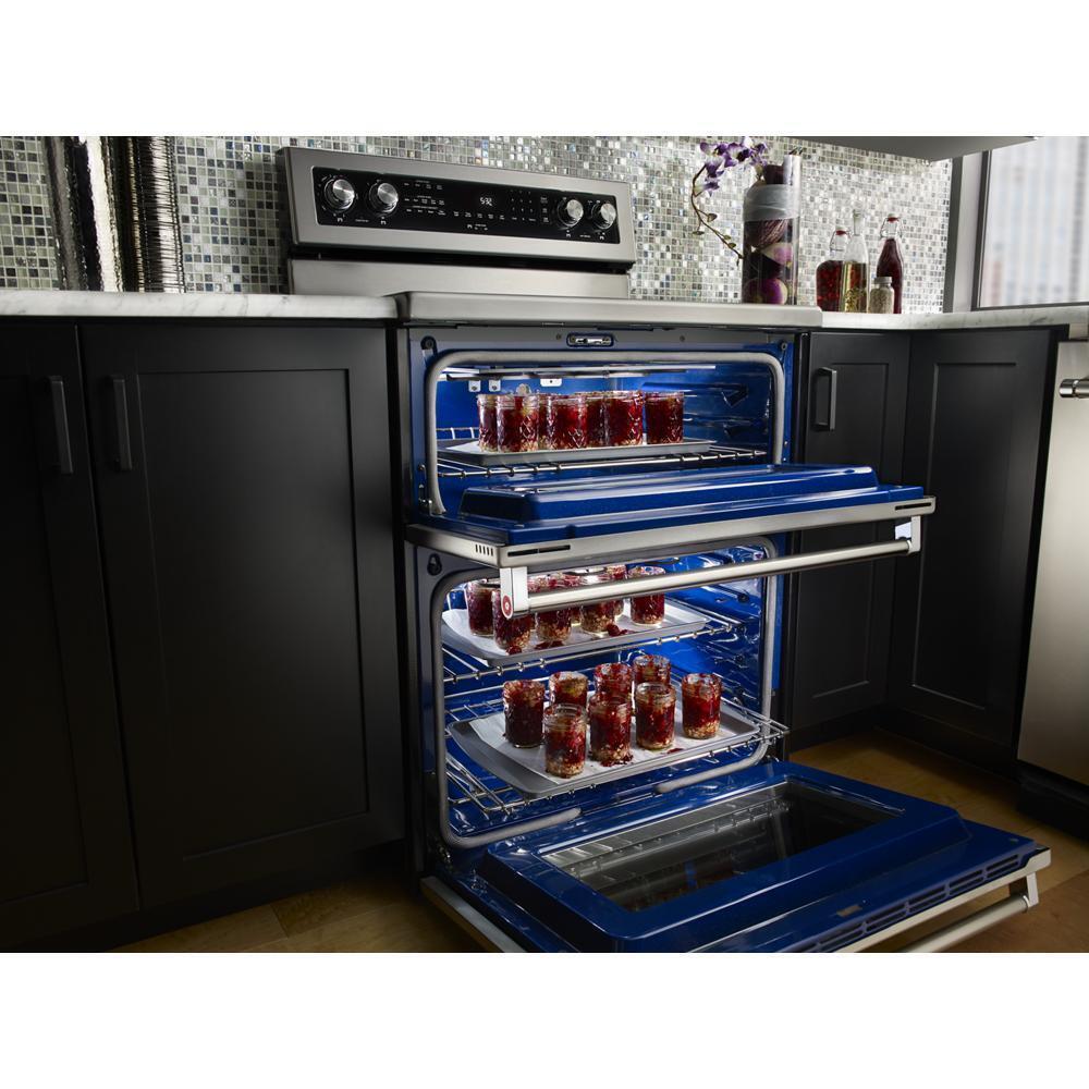 Kitchenaid KFED500ESS 30-Inch 5 Burner Electric Double Oven Convection Range