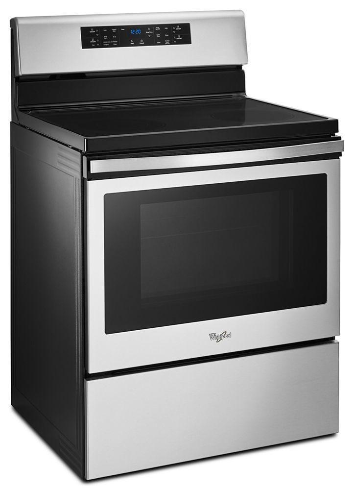 Whirlpool WFE520S0FS 5.3 cu. ft. Guided Electric Front Control Range with Fan Convection Cooking