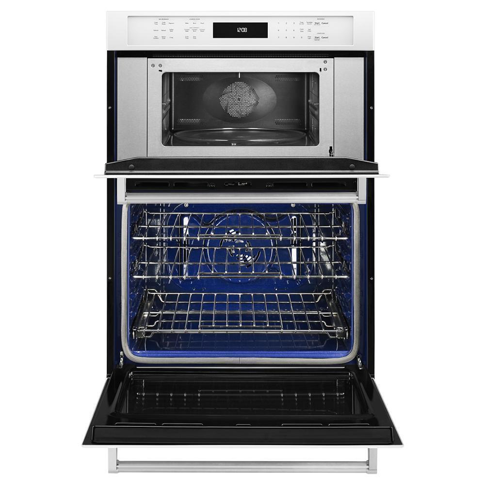 Kitchenaid KOCE500EWH 30" Combination Wall Oven with Even-Heat™ True Convection (Lower Oven)