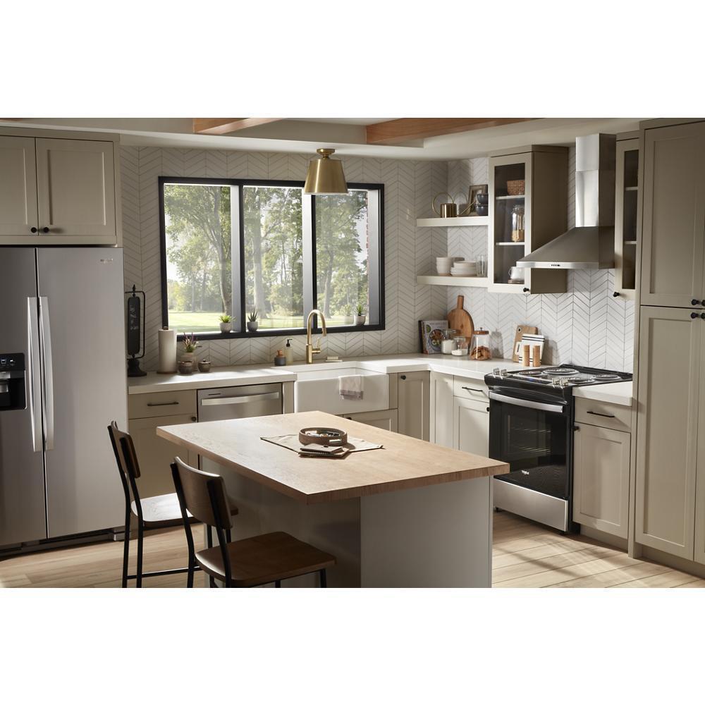 Whirlpool WEC310S0LS 4.8 Cu. Ft. Whirlpool® Electric Range with Frozen Bake™ Technology