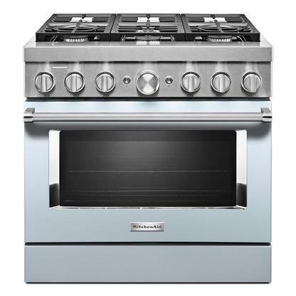 KFDC506JMB KitchenAid® 36'' Smart Commercial-Style Dual Fuel Range with 6 Burners