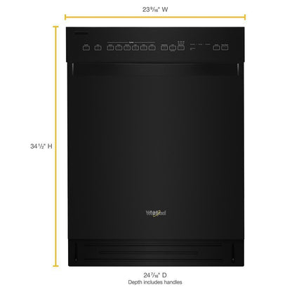 Whirlpool WDF550SAHB Quiet Dishwasher with Stainless Steel Tub