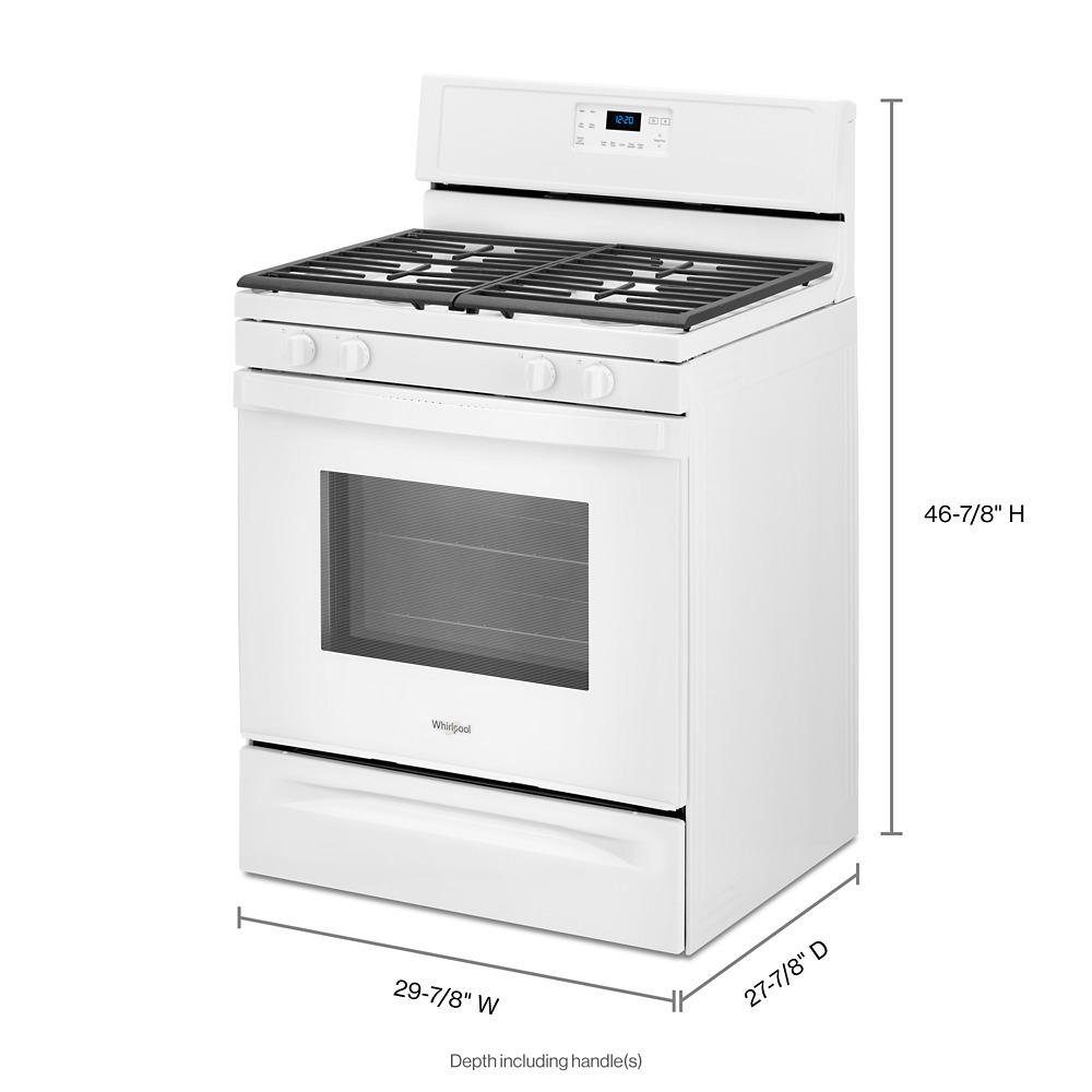 5.0 cu. ft. Whirlpool® gas range with SpeedHeat™ burner