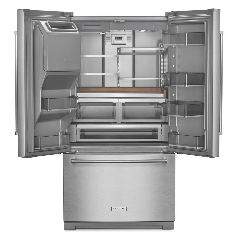 Kitchenaid 26.8 Cu. Ft. Standard-Depth French Door Refrigerator with Exterior Ice and Water Dispenser