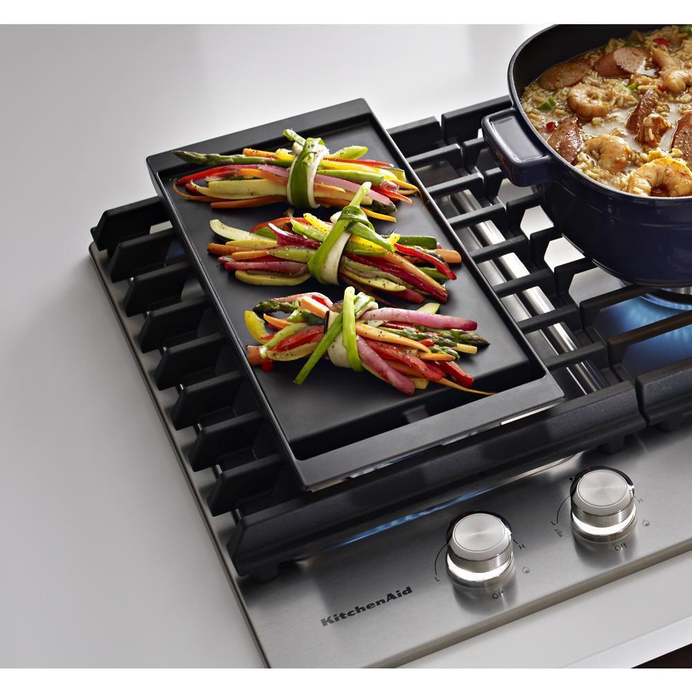 Kitchenaid 30" 5-Burner Gas Cooktop with Griddle