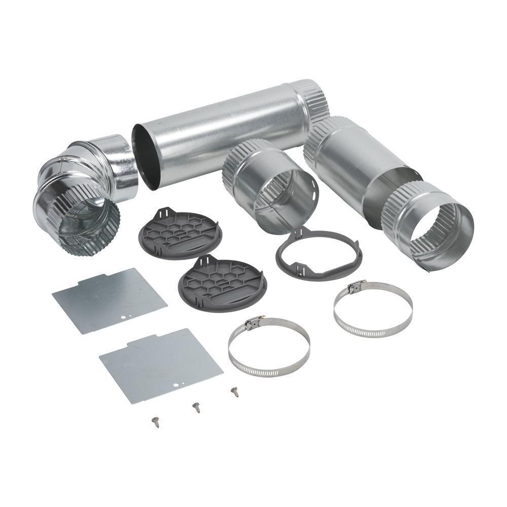 Whirlpool W10470674 Dryer 4-Way Side Vent Kit for left, right, and bottom venting.