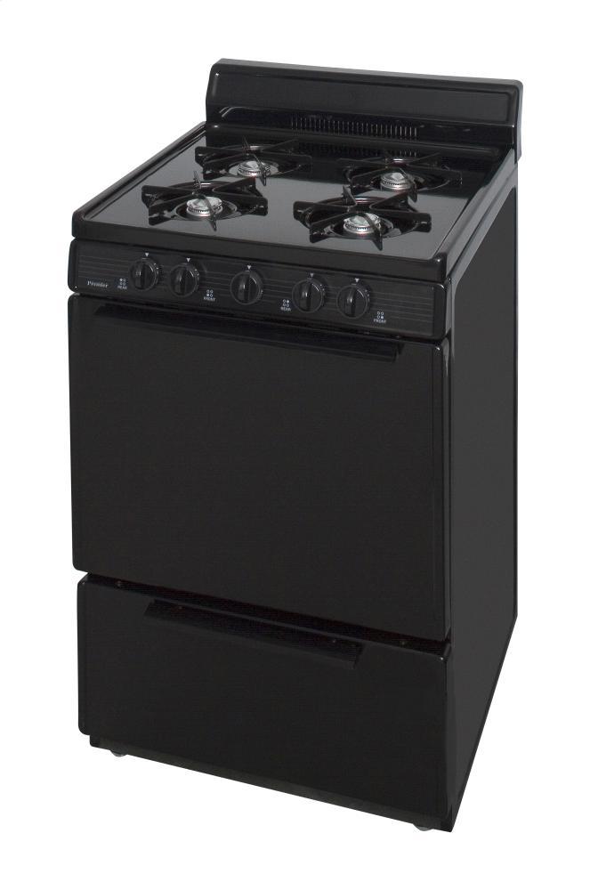 Premier SCK100BP 24 in. Freestanding Gas Range in Black