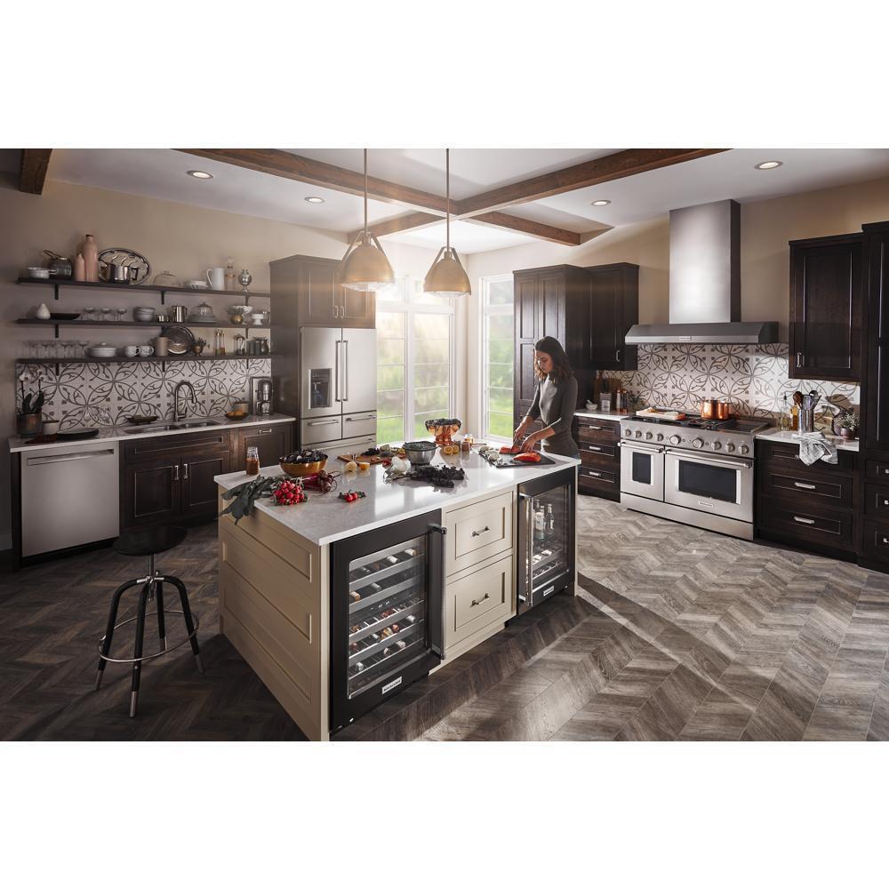Kitchenaid KRMF706ESS 25.8 Cu. Ft. 36" Multi-Door Freestanding Refrigerator with Platinum Interior Design
