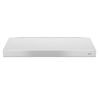 Broan BCSD136WW Glacier 36-Inch 300 Max Blower CFM 5 Sones White Range Hood