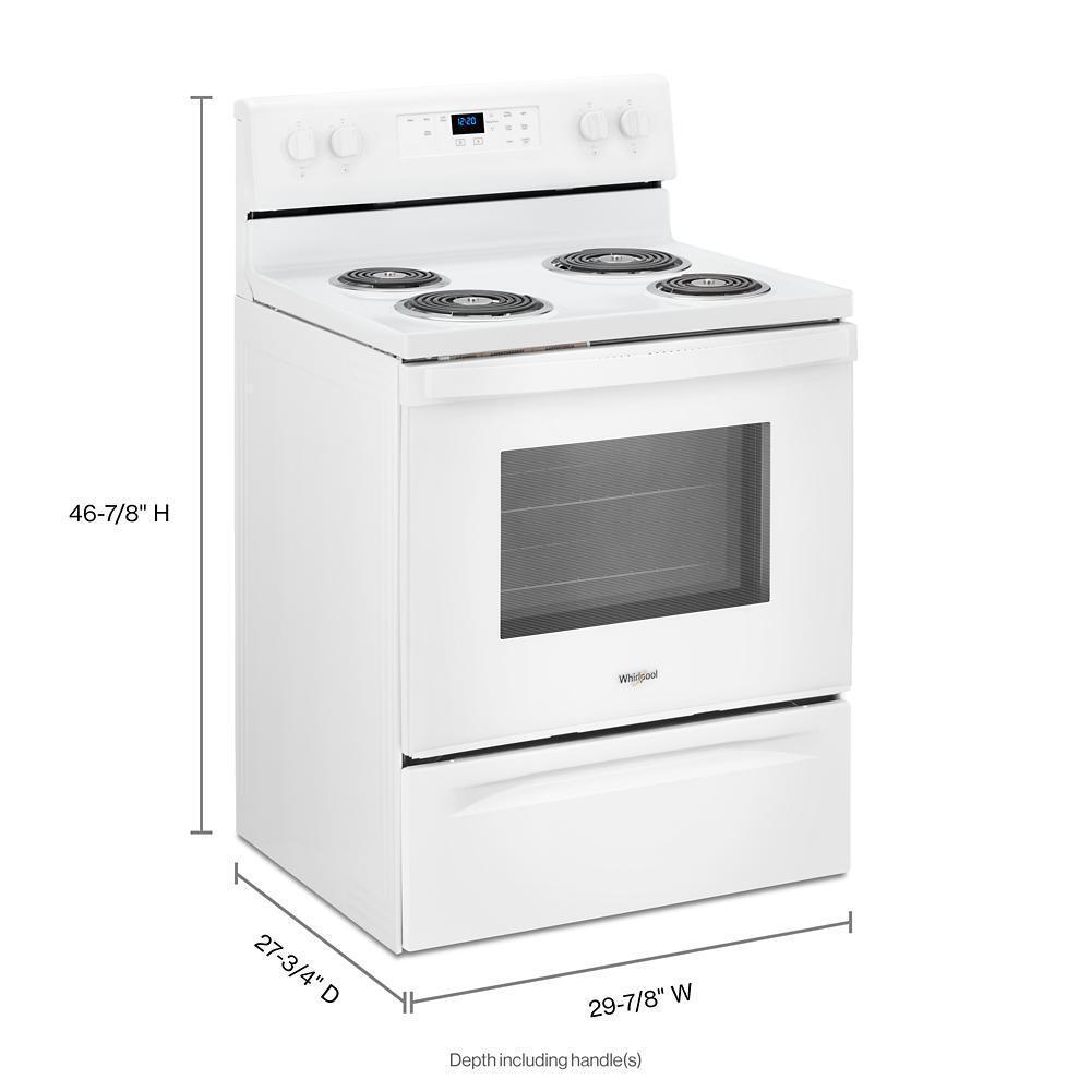 Whirlpool WFC315S0JW 4.8 cu. ft. Electric Range with Keep Warm setting