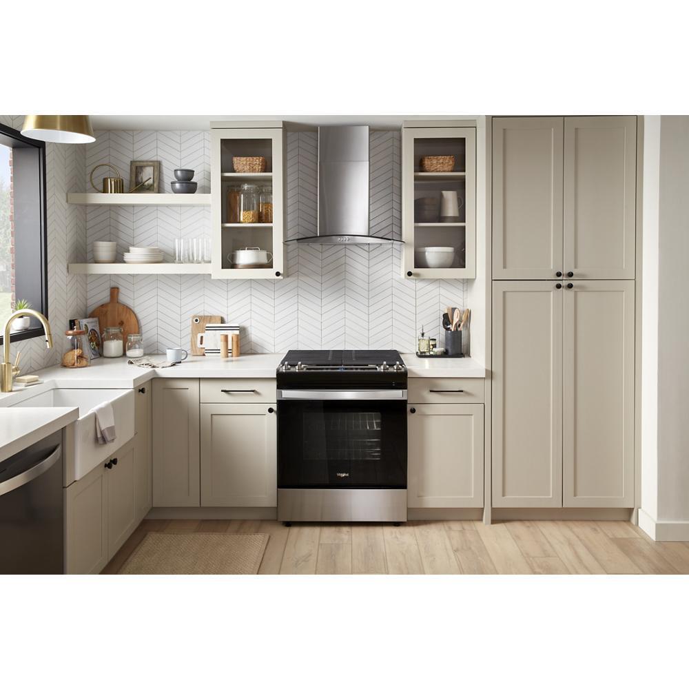 Whirlpool WEG515S0LS 5.0 Cu. Ft. Whirlpool® Gas Range with Frozen Bake™ Technology