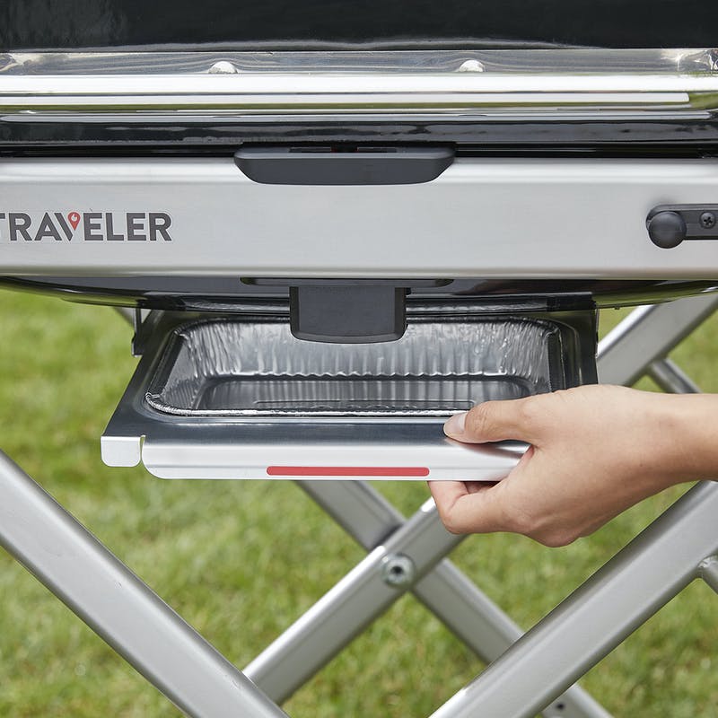 9010001 Weber Traveler® Portable Gas Grill - Black