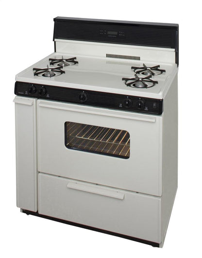 Premier SLK240TP0 36 in. Freestanding Gas Range in Biscuit