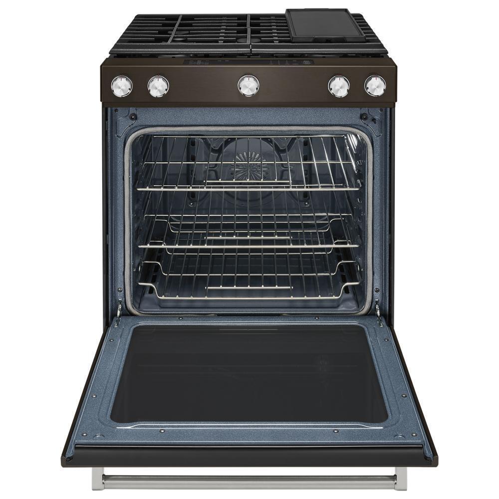 Kitchenaid 30-Inch 5-Burner Gas Slide-In Convection Range