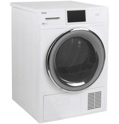 4.1 cu.ft. Capacity Smart 24" Ventless Condenser Frontload Electric Dryer with Stainless Steel Basket