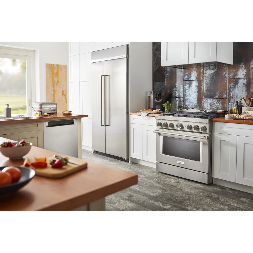 KFGC506JSS KitchenAid® 36'' Smart Commercial-Style Gas Range with 6 Burners