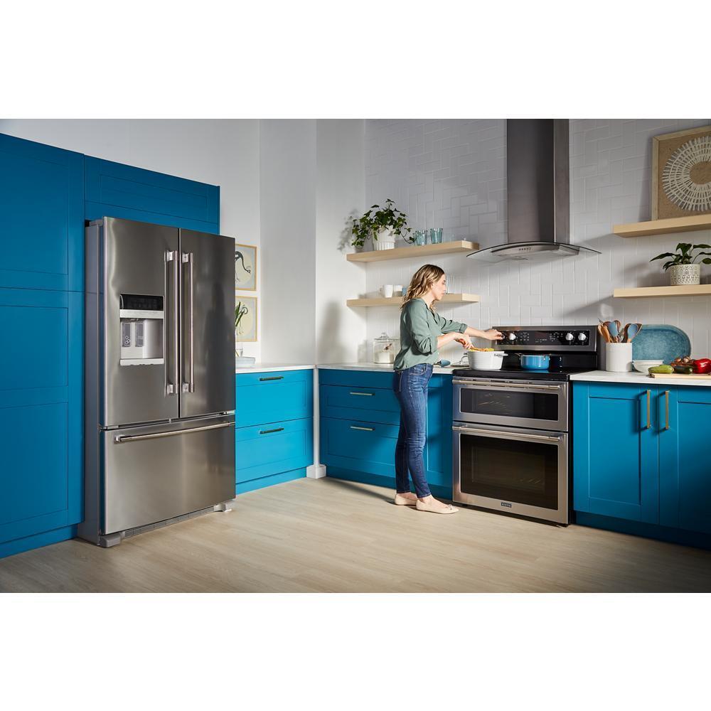 Maytag 36- Inch Wide French Door Refrigerator with PowerCold® Feature - 25 Cu. Ft.