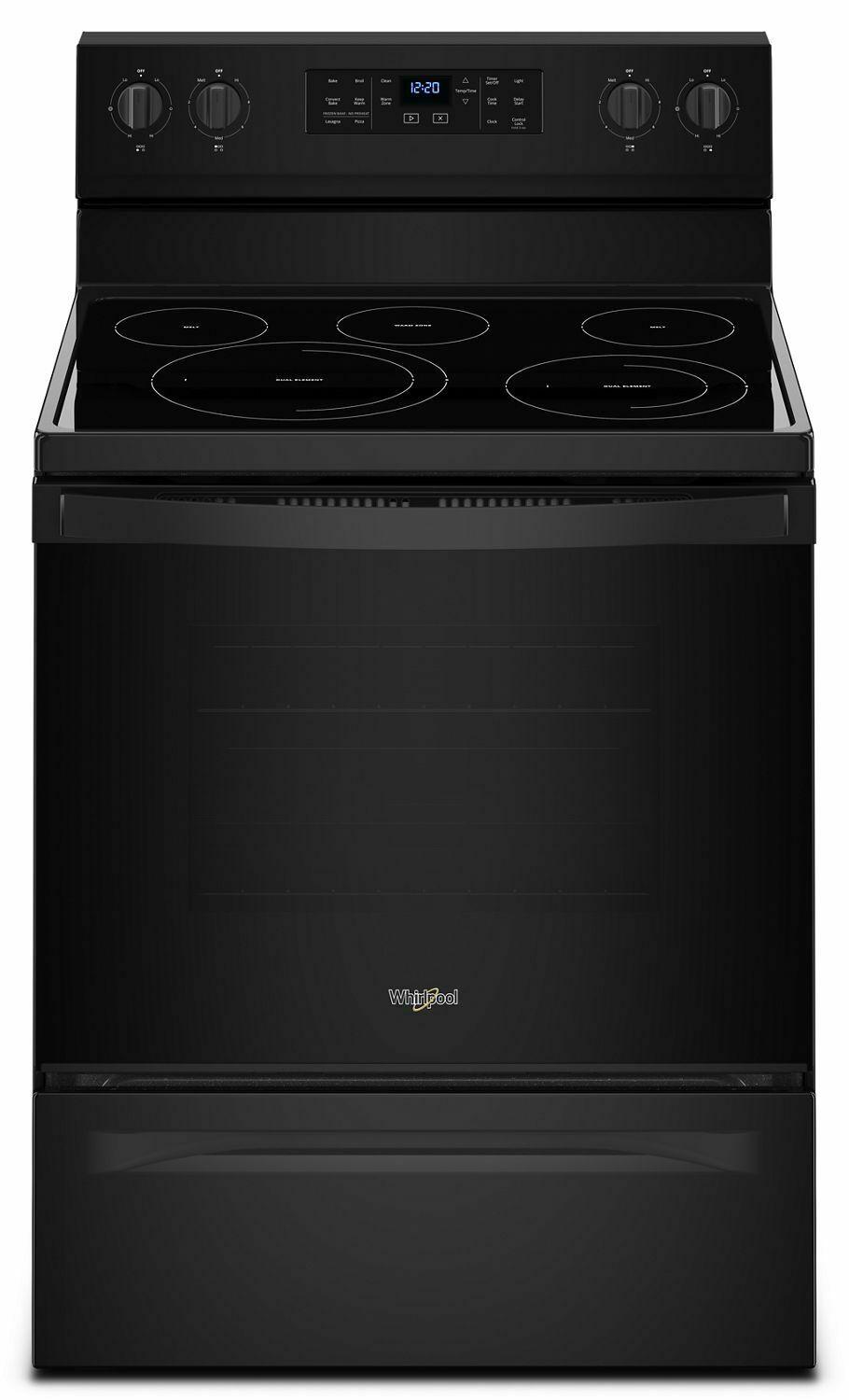 Whirlpool WFE550S0HB 5.3 cu. ft. Whirlpool® electric range with Frozen Bake™ technology - Black