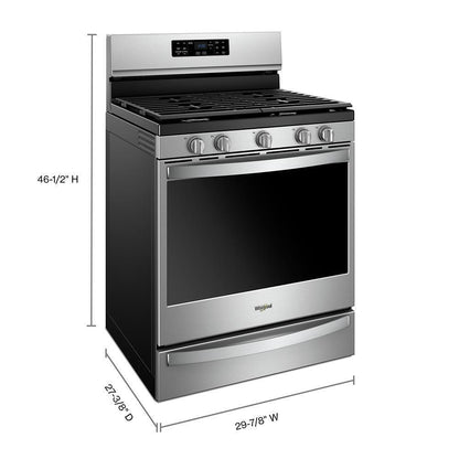 Whirlpool 5.8 cu. ft. Freestanding Gas Range with Frozen Bake™ Technology