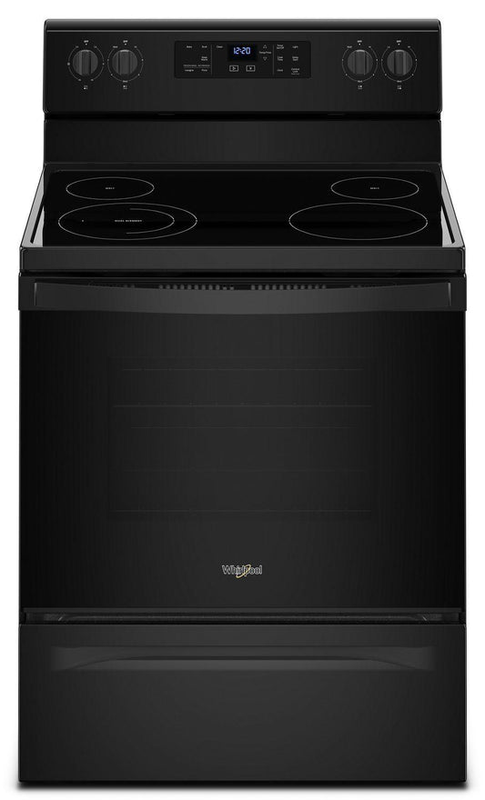 Whirlpool WFE510S0HB 5.3 cu. ft. Freestanding Electric Range with Adjustable Self-Cleaning Black