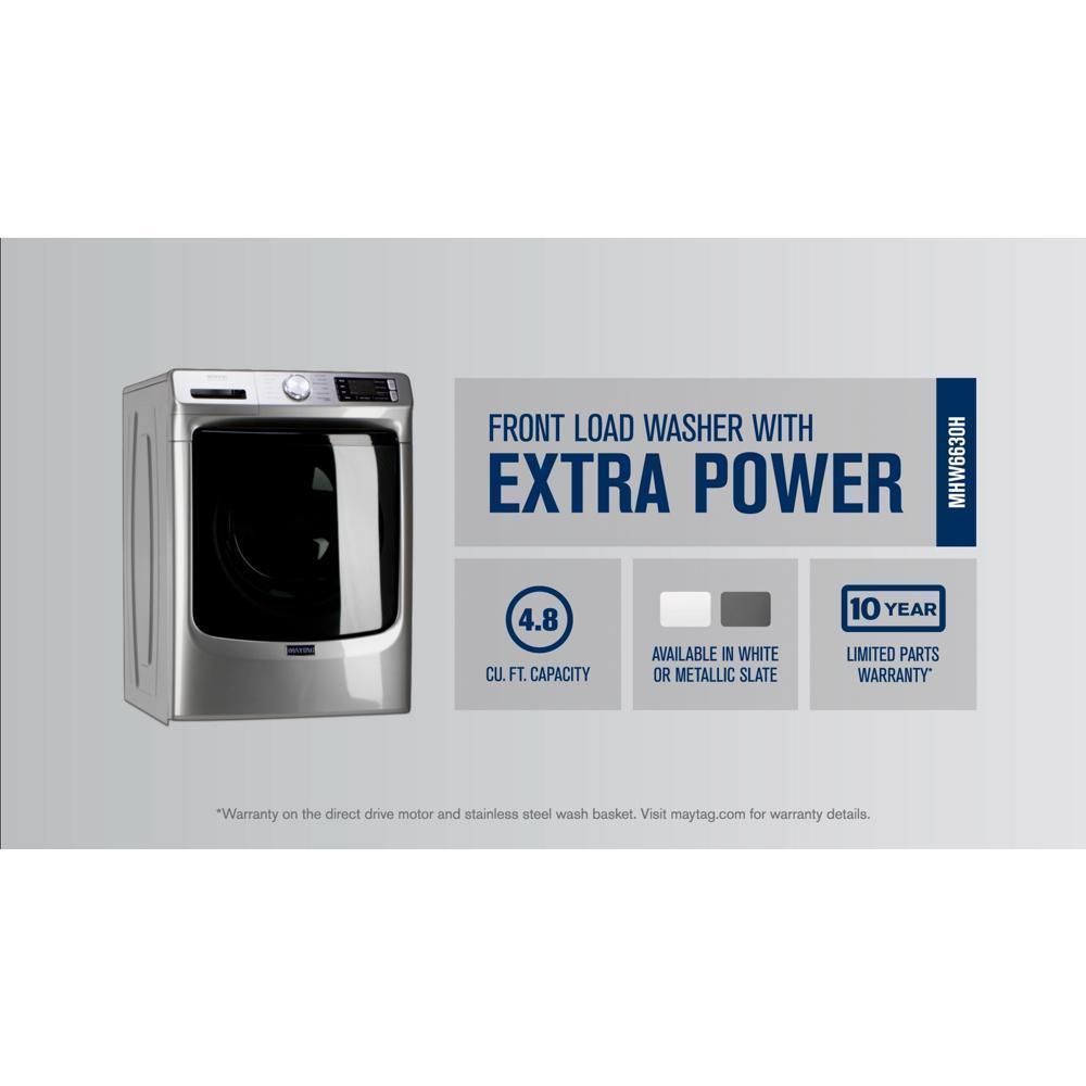 Maytag MHW6630HC Front Load Washer with Extra Power and 16-Hr Fresh Hold® option - 4.8 cu. ft.