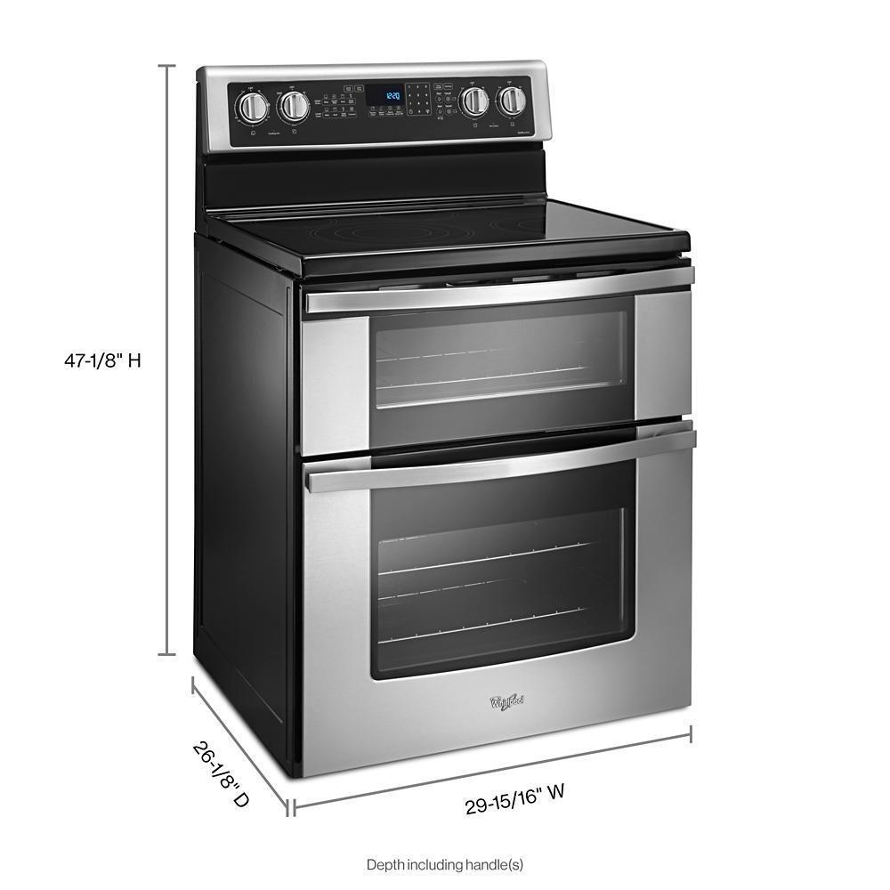 Whirlpool WGE745C0FS 6.7 Cu. Ft. Electric Double Oven Range with True Convection