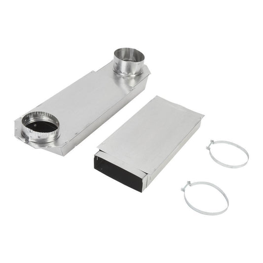 Whirlpool 4396014 29"-50" Dryer Telescoping Vent Periscope for 2.5" clearance, with 1 male snap-lock fitting and 1 draw-band collar