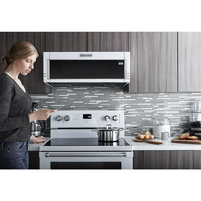 Kitchenaid KMLS311HWH 1000-Watt Low Profile Microwave Hood Combination