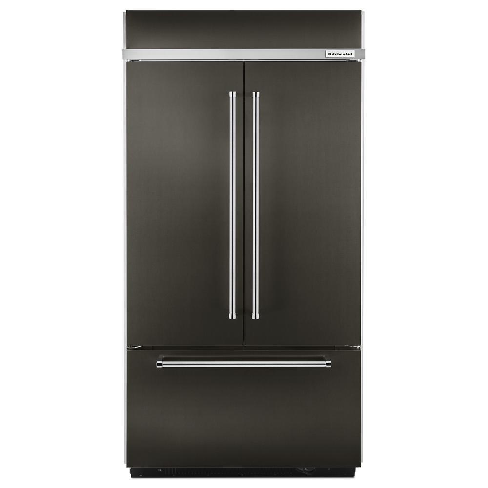 Kitchenaid KBFN502EBS 24.2 Cu. Ft. 42" Width Built-In Stainless French Door Refrigerator with Platinum Interior Design