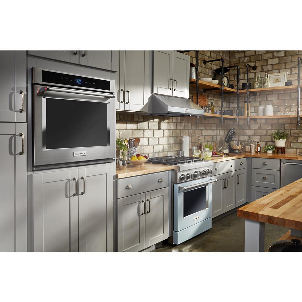 KFDC500JMB KitchenAid® 30'' Smart Commercial-Style Dual Fuel Range with 4 Burners