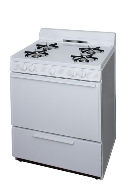 Premier SFK100OP 30 in. Freestanding Gas Range in White