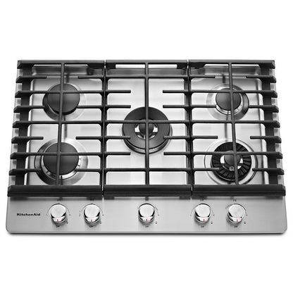 Kitchenaid KCGS950ESS 30" 5-Burner Gas Cooktop with Griddle