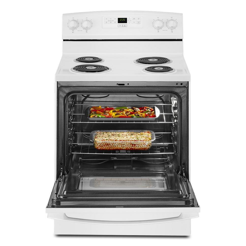 Amana ACR4303MFW 30-inch Amana® Electric Range with Bake Assist Temps