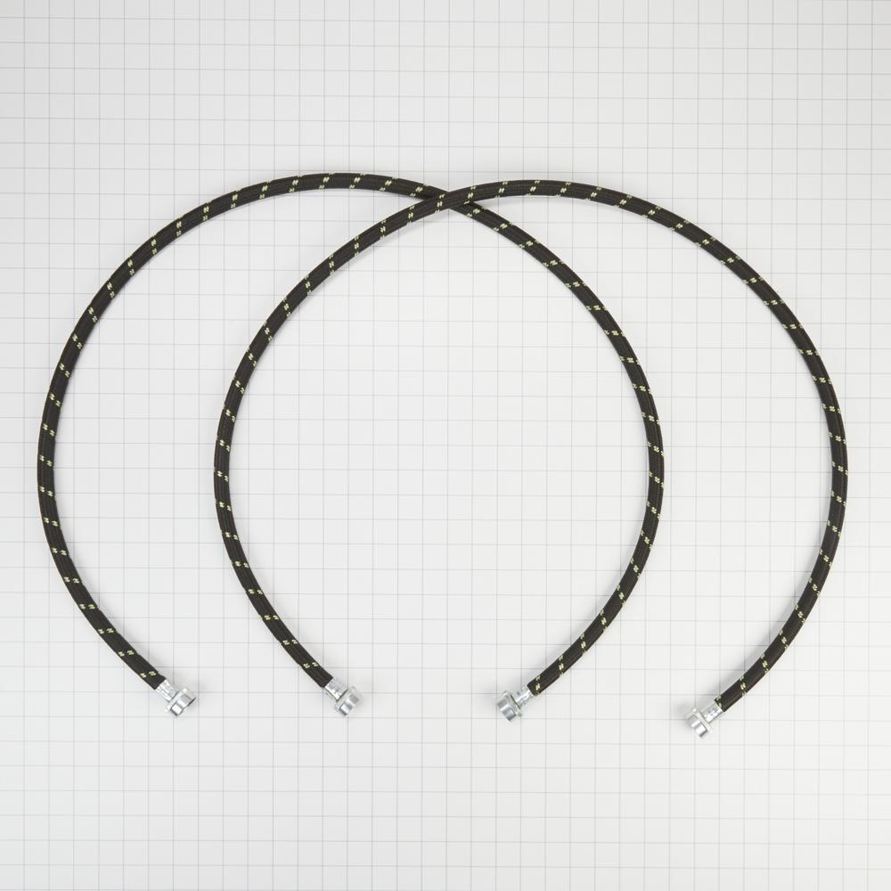 Whirlpool 8212487RP 5' Braided washer fill hoses with 2 female connections - 2 pack