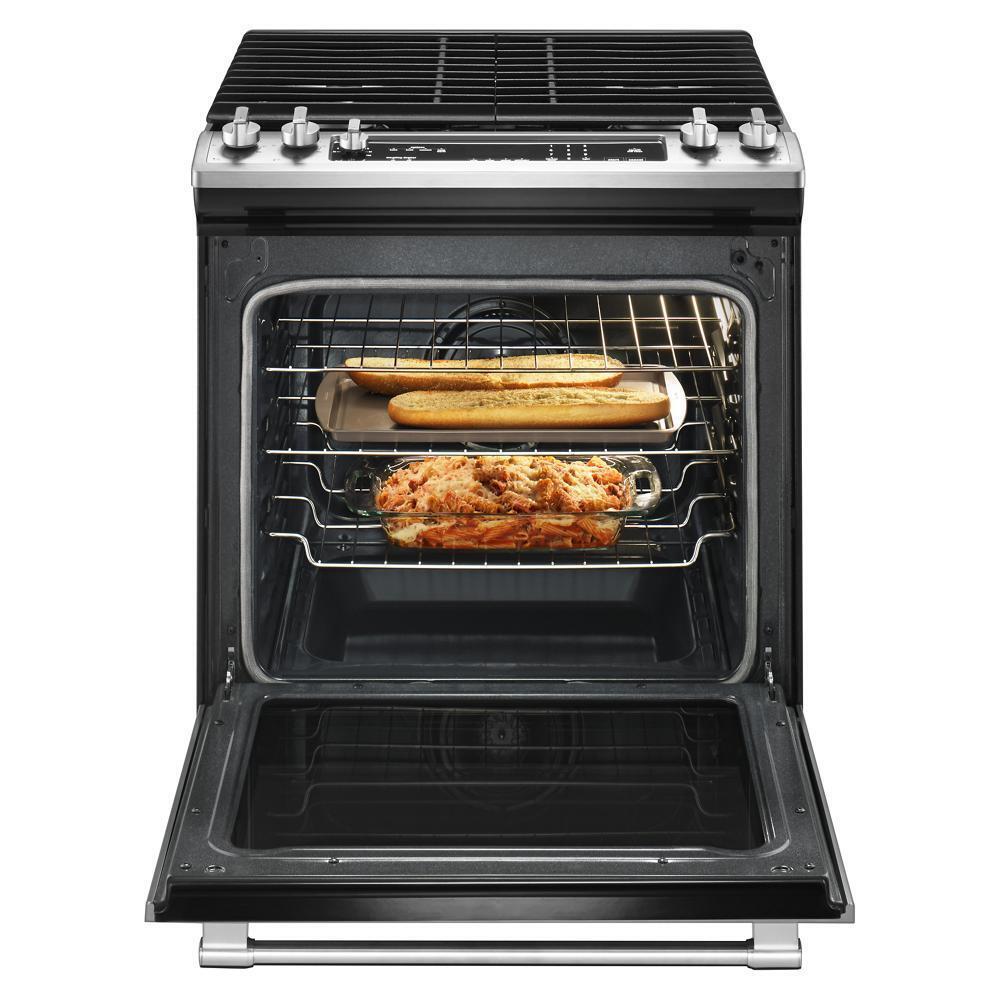 30-INCH WIDE SLIDE-IN GAS RANGE WITH TRUE CONVECTION AND FIT SYSTEM - 5.8 CU. FT.