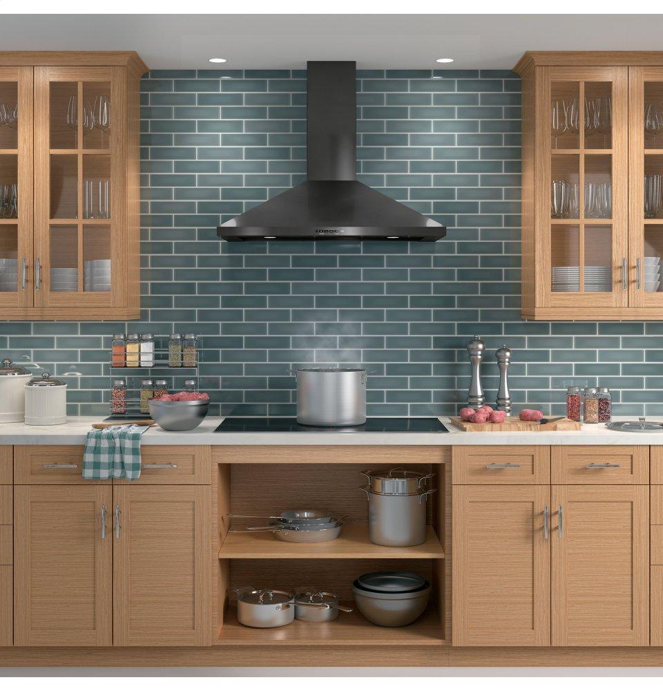 JVW5361BJTS GE® 36" Wall-Mount Pyramid Chimney Hood