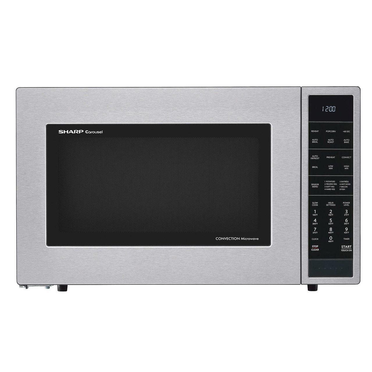 Sharp 1.5 cu. ft. 900W Sharp Stainless Steel Carousel Convection   Microwave Oven