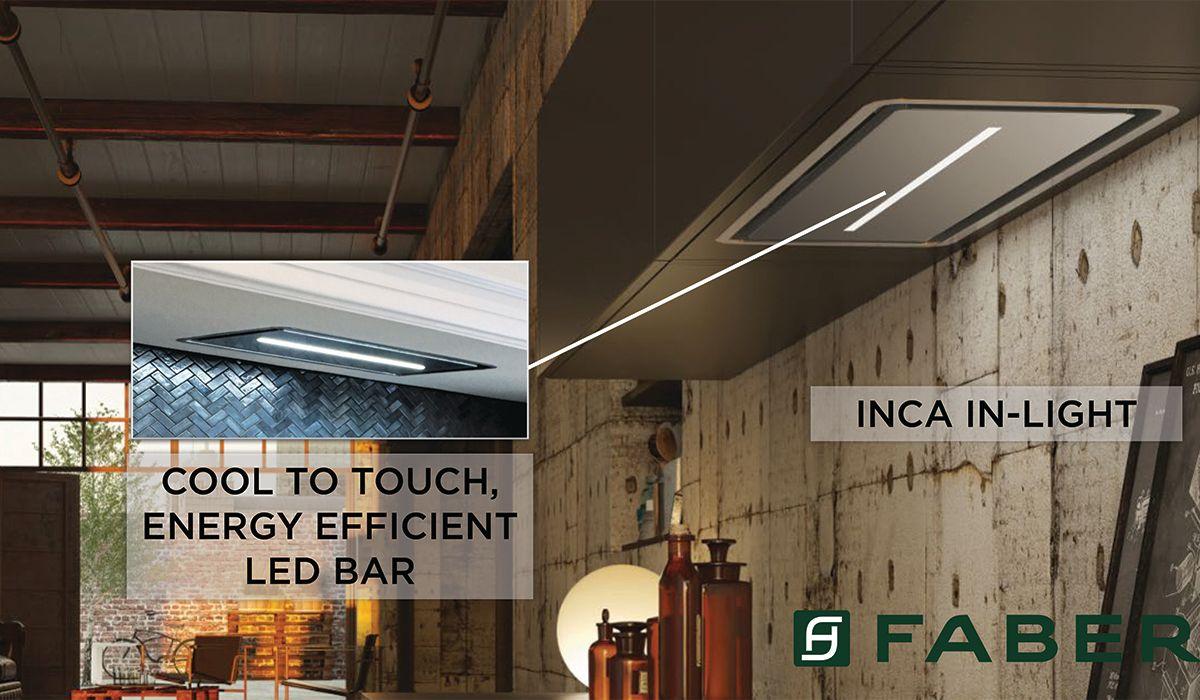 Faber INLT35SSV Inca In-Light 35" Stainless Steel 295/395/600 CFM