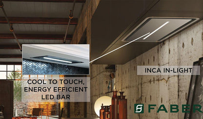Faber INLT28SSV Inca In-Light 28" Stainless Steel 295/395/600 CFM