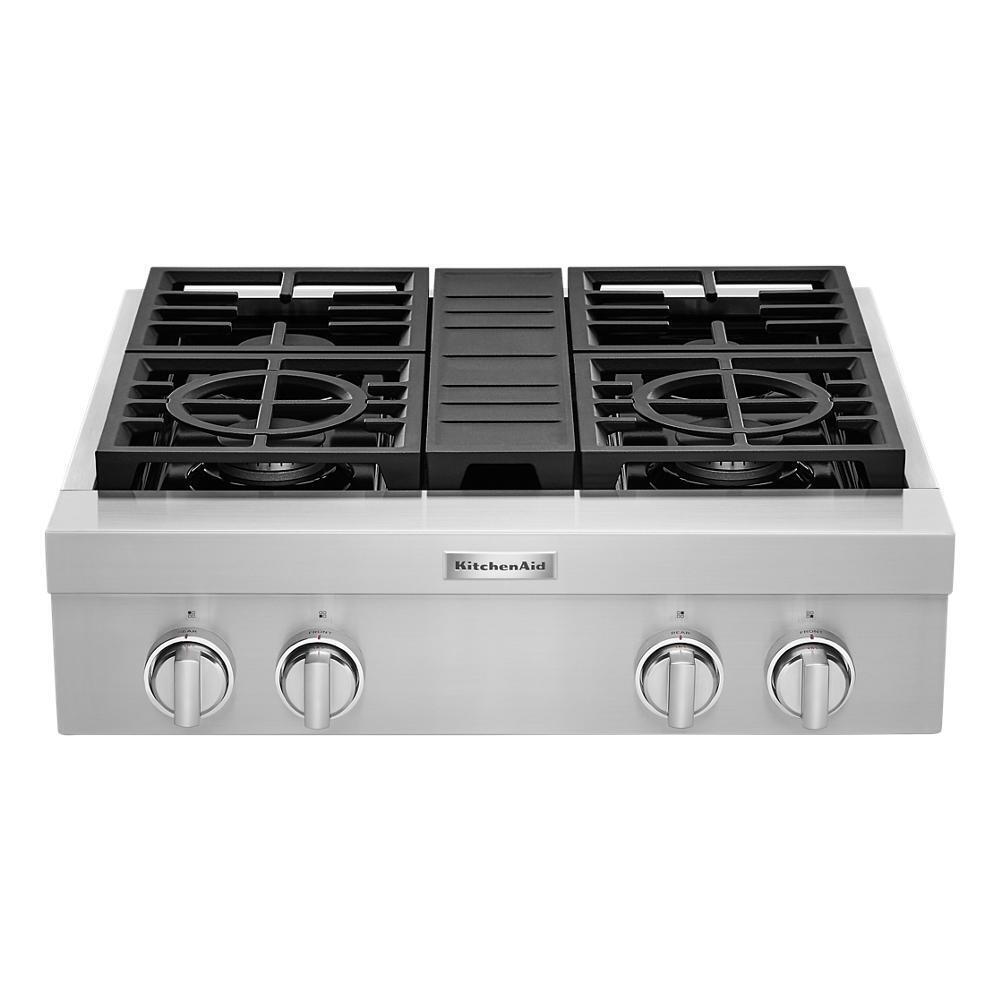 KitchenAid® 30'' 4-Burner Commercial-Style Gas Rangetop