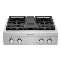 KCGC500JSS KitchenAid® 30'' 4-Burner Commercial-Style Gas Rangetop