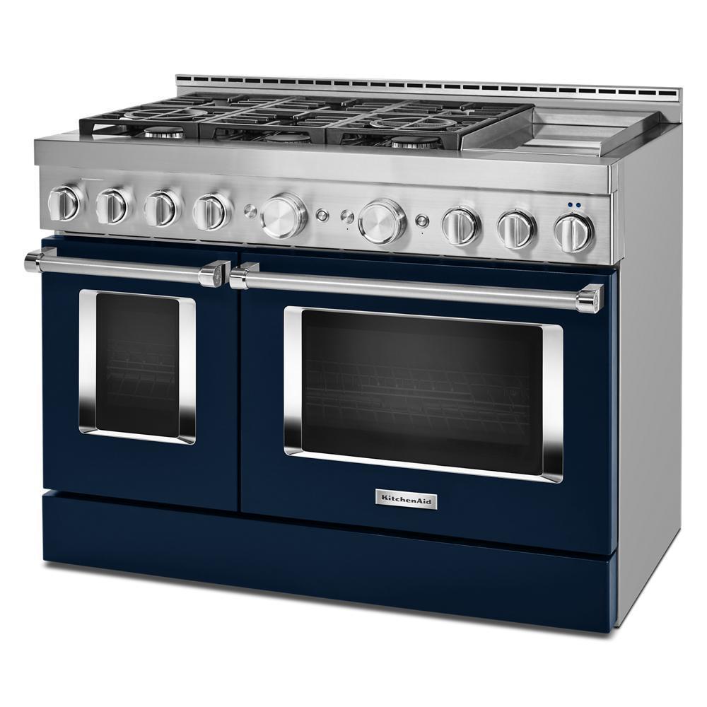 KFGC558JIB KitchenAid® 48'' Smart Commercial-Style Gas Range with Griddle