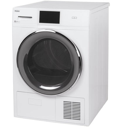 4.1 cu.ft. Capacity Smart 24" Ventless Condenser Frontload Electric Dryer with Stainless Steel Basket