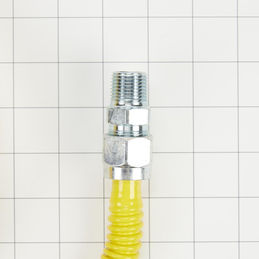 Whirlpool 3048KITRC 4' Gas Range Connector Kit with two 1/2" & one 3/4" male/female connectors, and sealant
