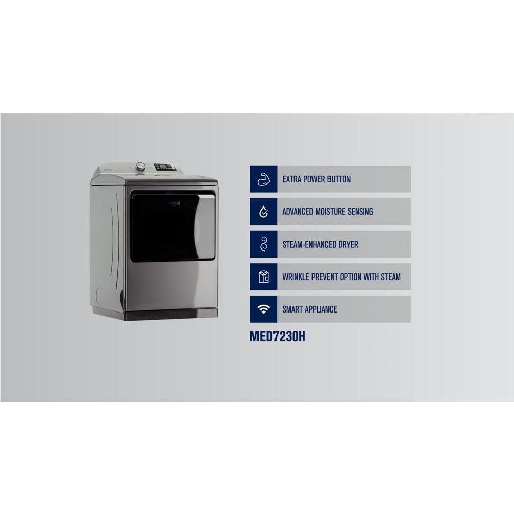 Maytag MED7230HC Smart Top Load Electric Dryer with Extra Power - 7.4 cu. ft.